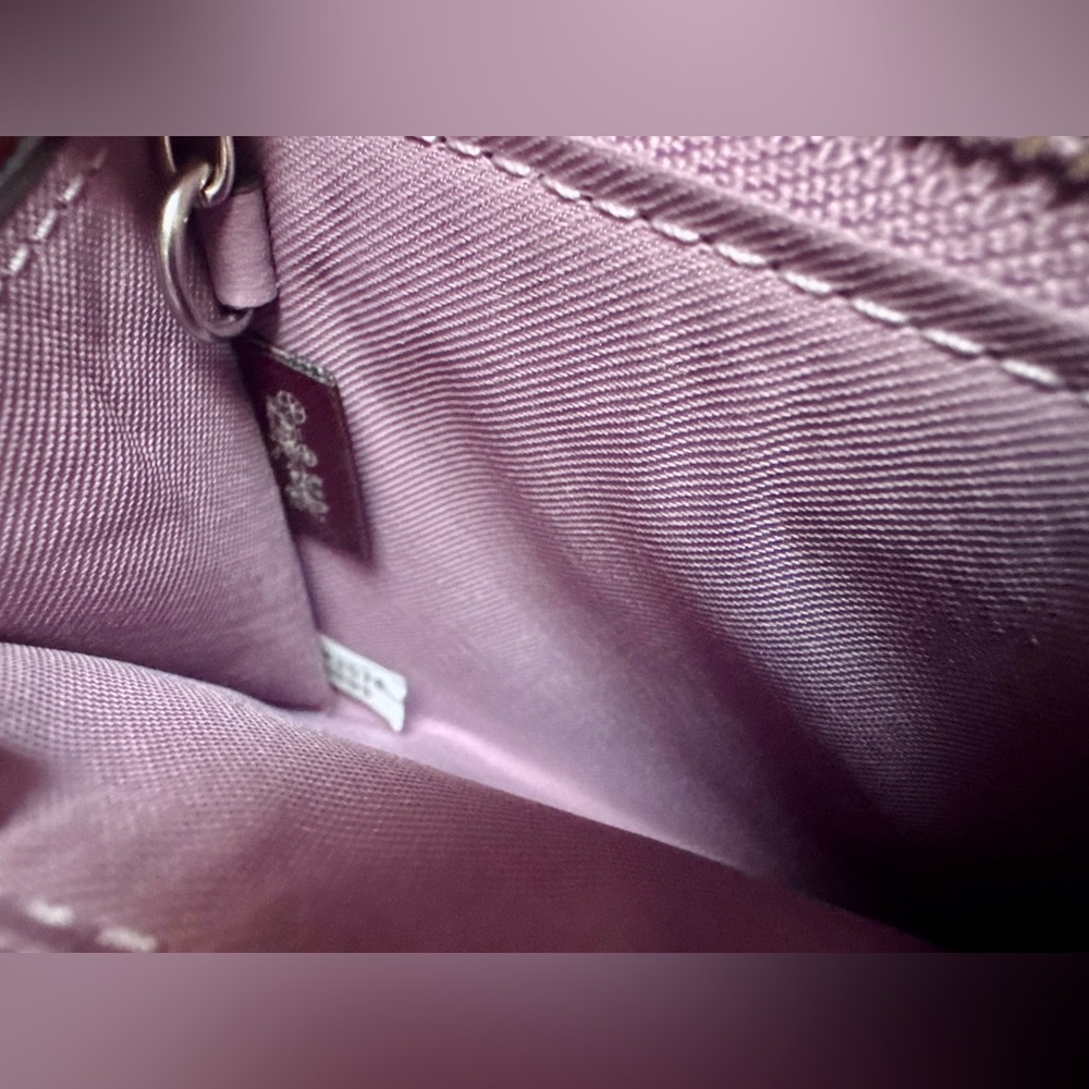 COACH Mini Skinny Id Case With Candy Print & Charm Refined Pebble Leather CDF93 - Picture 11 of 14